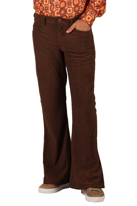 Ribcordbroek 70's voor Heren