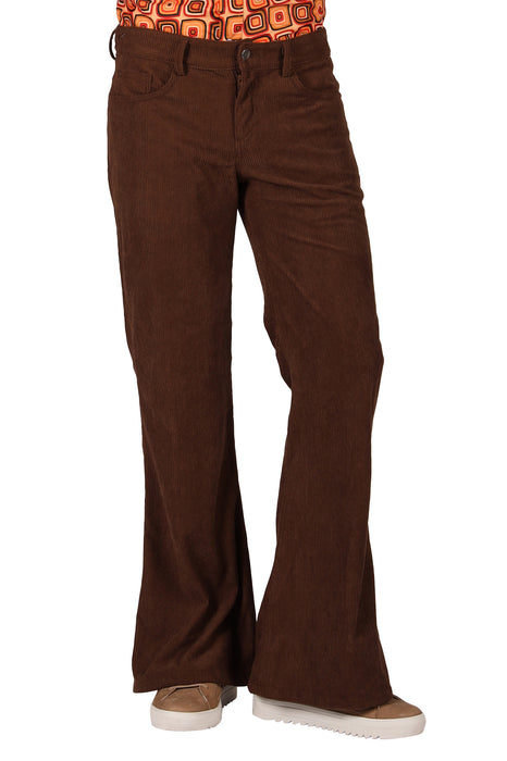 Ribcordbroek 70's voor Heren