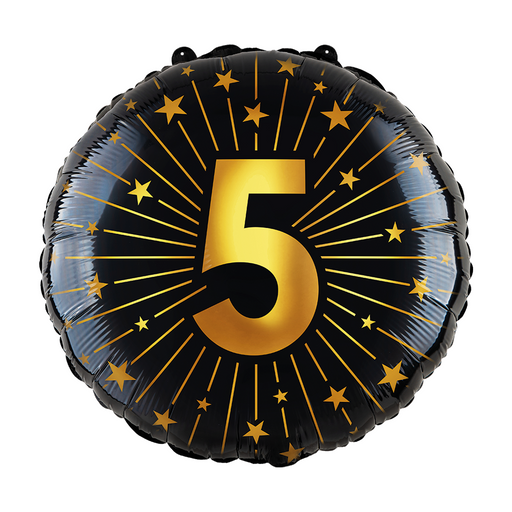 Folieballon Golden Celebrations 5 jaar 45cm (GN-4565)