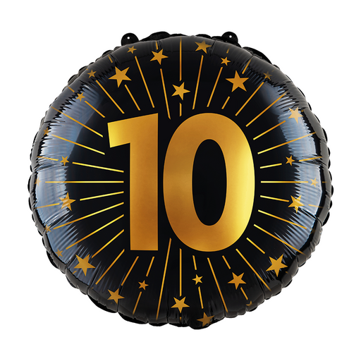 Folieballon Golden Celebrations 10 jaar 45cm (GN-4566)
