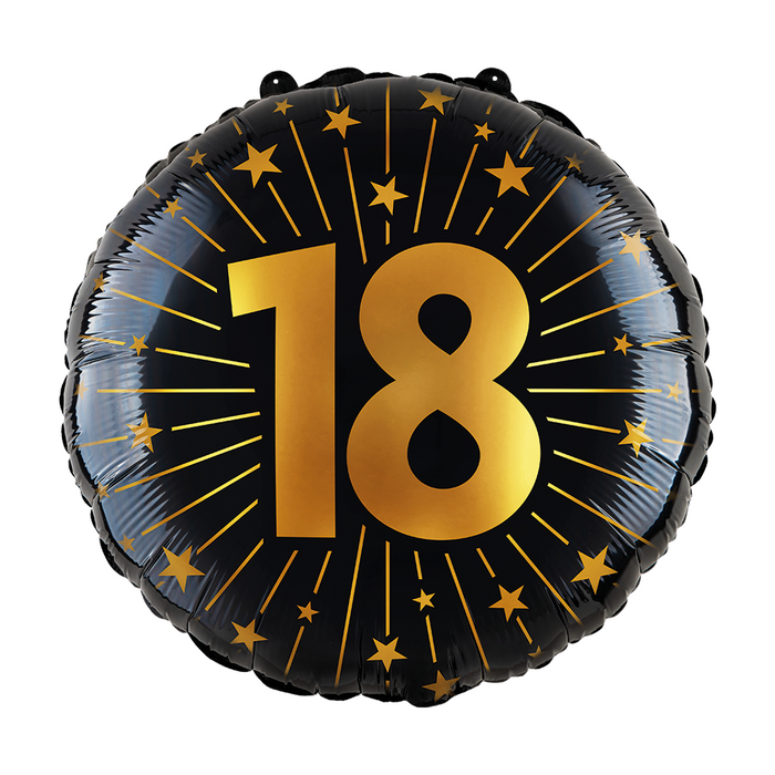 Folieballon Golden Celebrations 18 jaar 45cm (GN-4569)