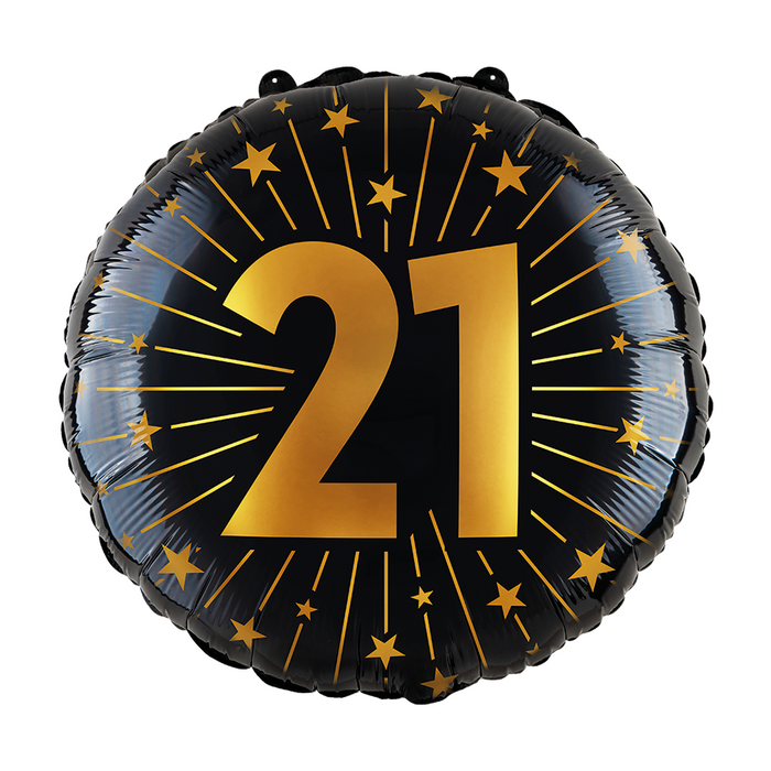 Folieballon Golden Celebrations 21 jaar 45cm (GN-4571)