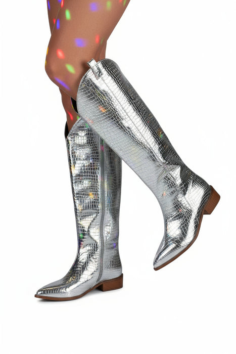 Dameslaarzen Metallic Snake