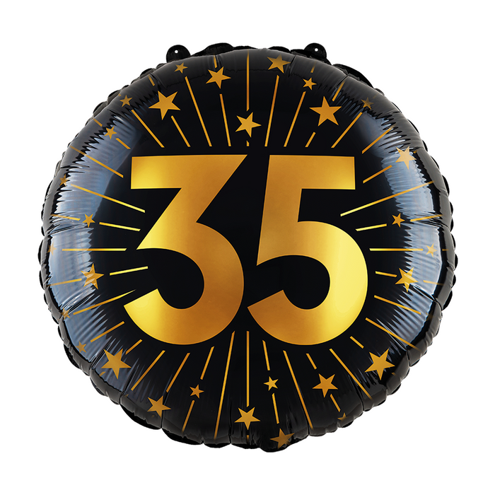 Folieballon Golden Celebrations 35 jaar 45cm (GN-4574)