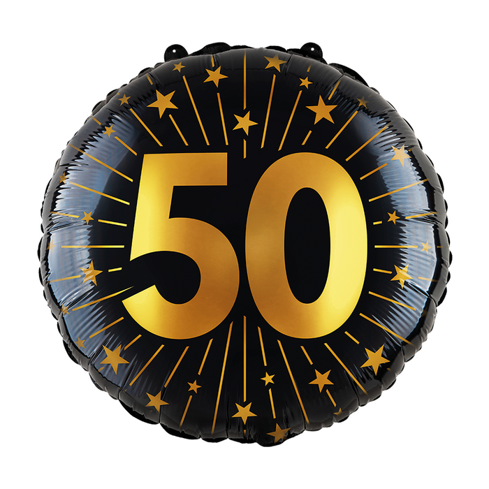 Folieballon Golden Celebrations 50 jaar 45cm (GN-4577)