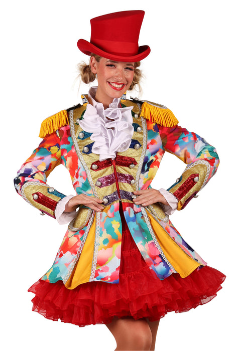 Carnavalsjas Color Paint Splatters dames