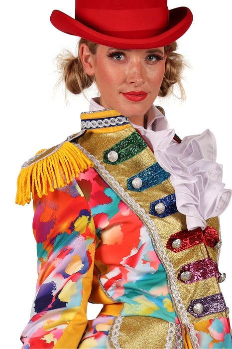 Carnavalsjas Color Paint Splatters dames