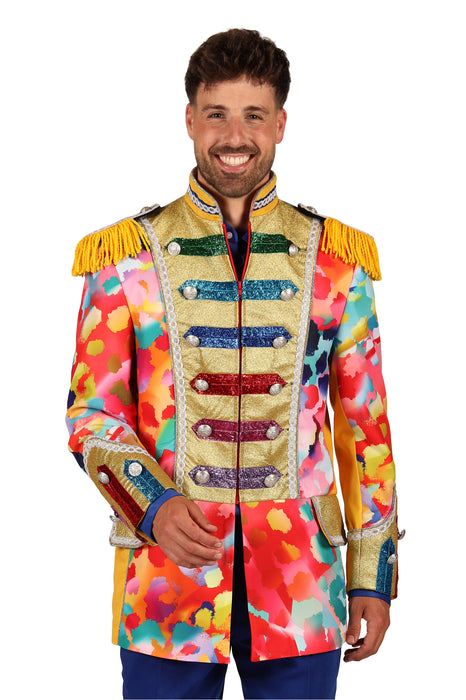 Carnavalsjas Color Paint Splatters heren