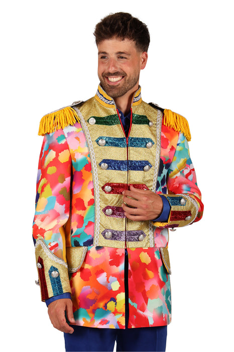 Carnavalsjas Color Paint Splatters heren