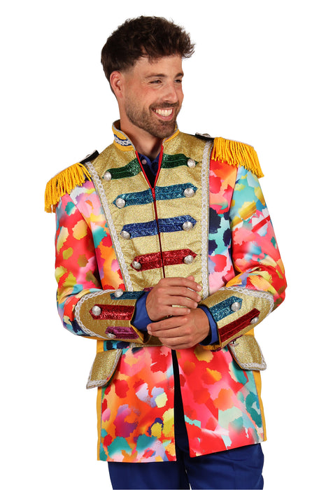 Carnavalsjas Color Paint Splatters heren