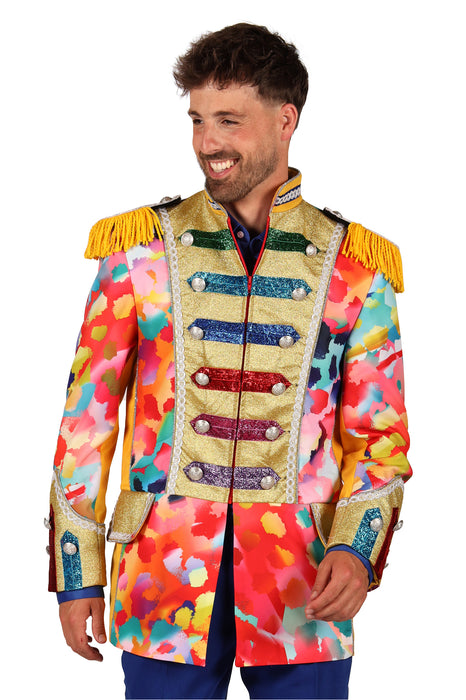 Carnavalsjas Color Paint Splatters heren