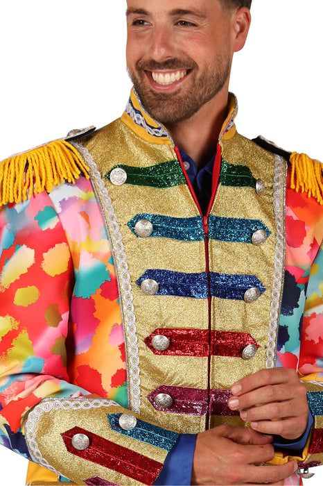 Carnavalsjas Color Paint Splatters heren