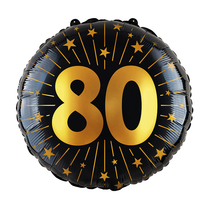 Folieballon Golden Celebrations 80 jaar 45cm (GN-4583)