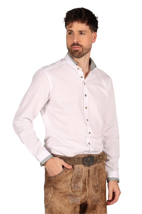 Oktoberfest Blouse Noah Wit-Groen Heren