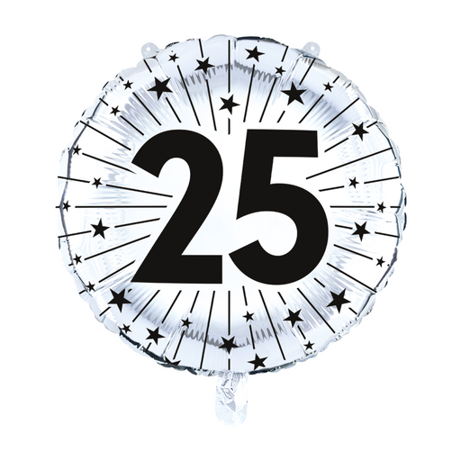 Folieballon 25 Jaar Zilver 45cm (GN-4773)