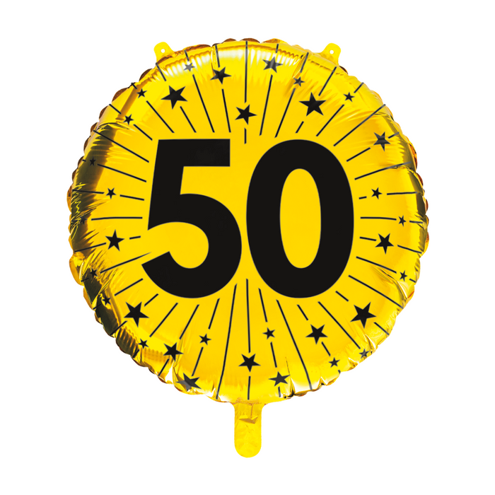 Folieballon 50 Jaar Goud 45cm (GN-4775)