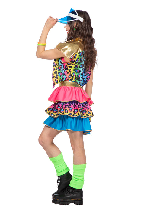 Foute party Neon Panter Damessetje