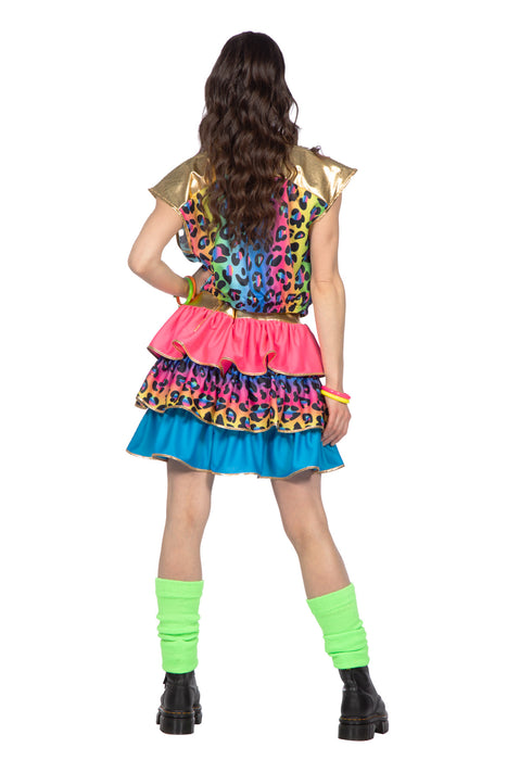 Foute party Neon Panter Damessetje