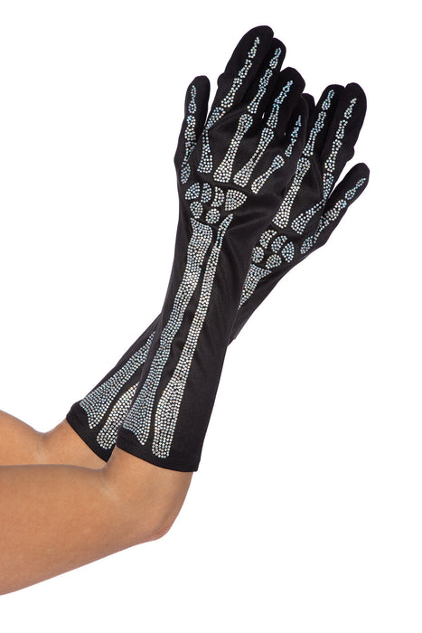 Diamond Skeleton Handschoenen Lang