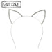 Boland Celestial Cat zilveren metalen diadeem met kattenoren - foto a