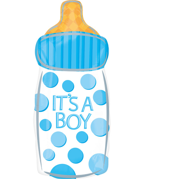 Folieballon Junior Shape Baby Bottle It's a Boy