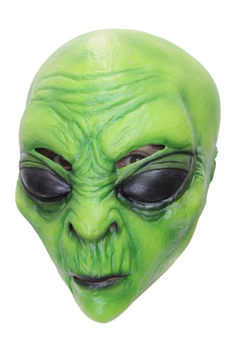 Latex hoofdmasker Green Alien