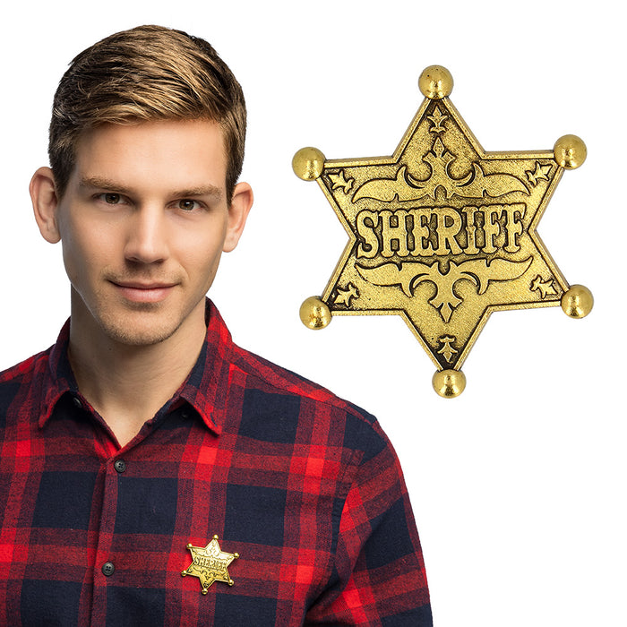 Sheriff Badge Metaal Goud