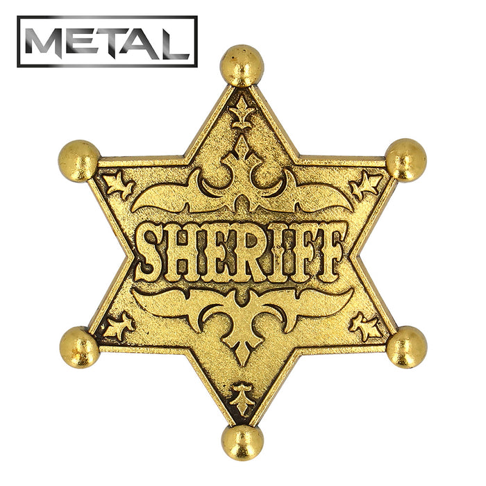 Sheriff Badge Metaal Goud