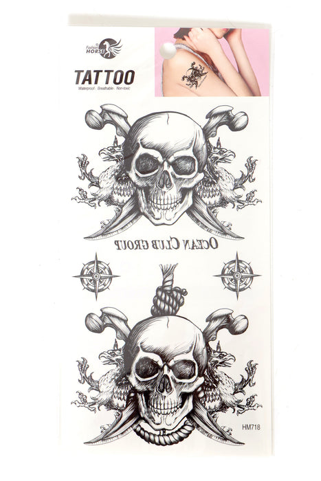 Plaktattoos Doodskop