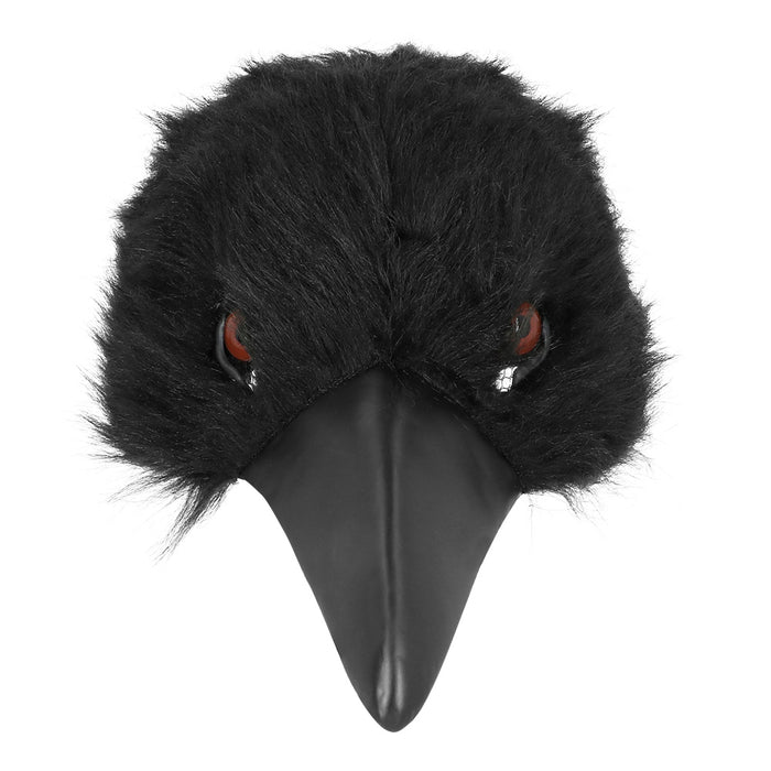 Pluchen Halfmasker Kraai