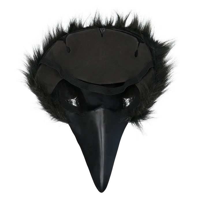 Pluchen Halfmasker Kraai
