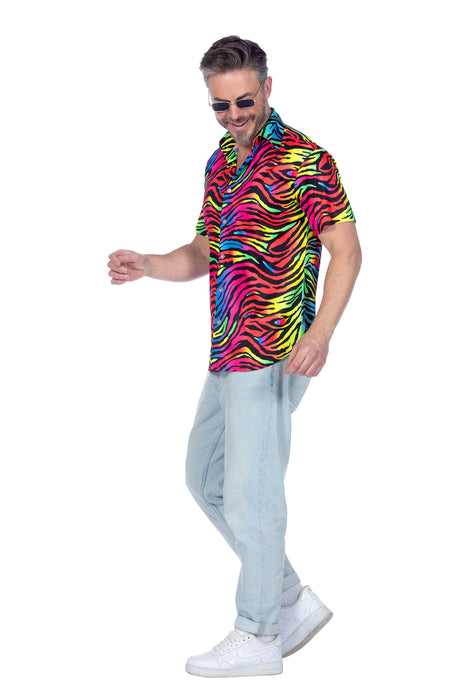 Party shirt zebra neon