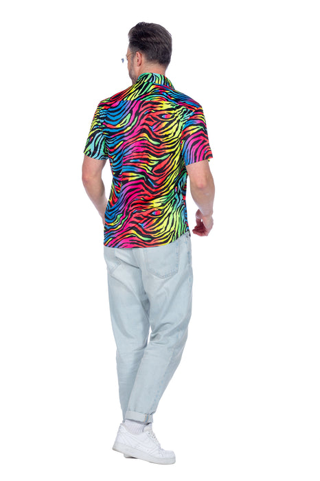 Party shirt zebra neon