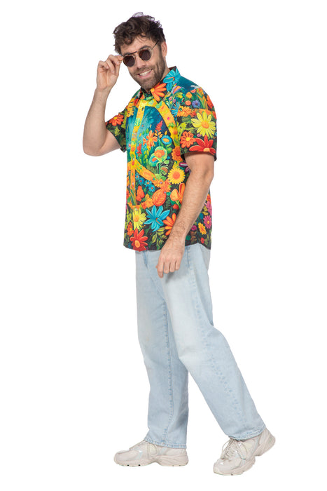 Blouse Hippie Peace Bloemen