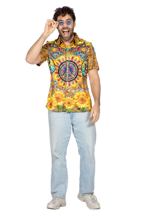 Blouse Hippie Peace Zonnebloem