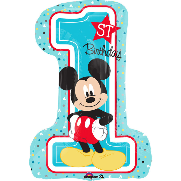 Folieballon SuperShape Mickey 1st Birthday