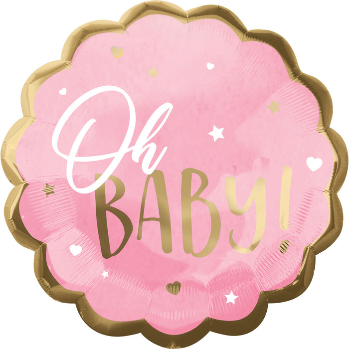 Folieballon Jumbo Pink Baby Girl