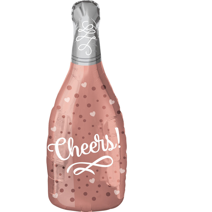 Folieballon Junior Shape Cheers Rosé