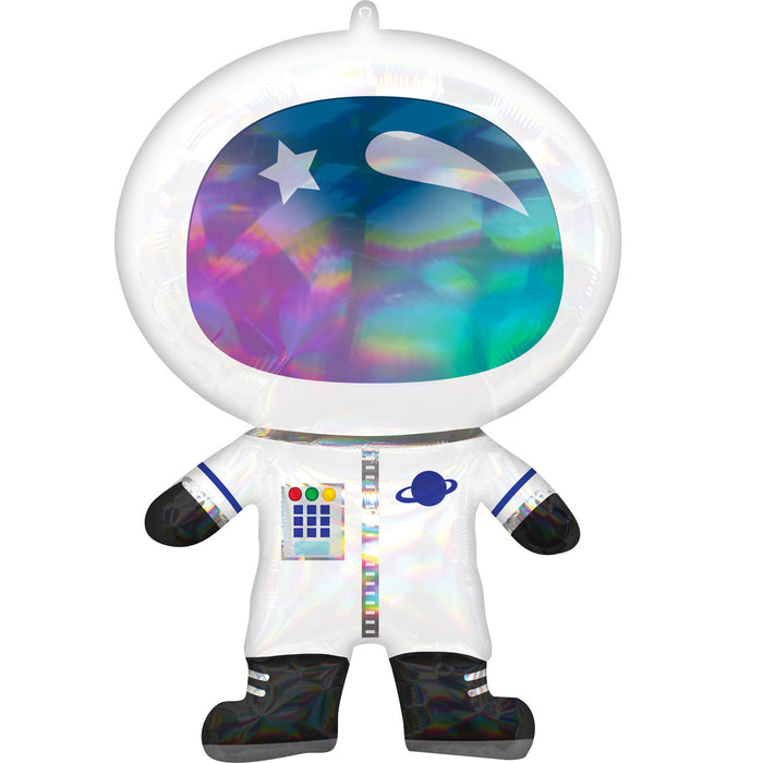 Folieballon SuperShape Holographic Astronaut