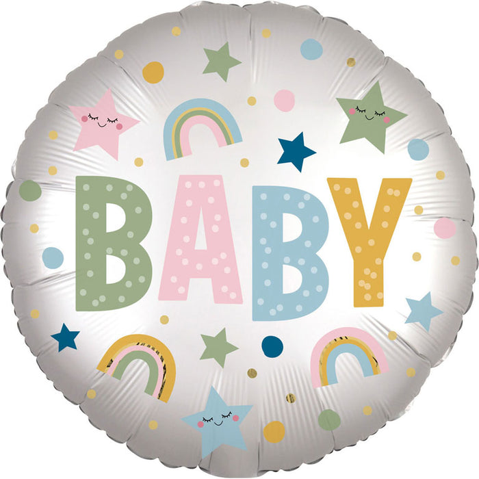 Folieballon Standard Satin Infused Natural Baby