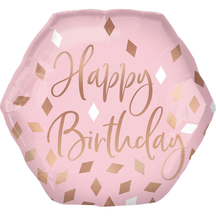 Folieballon SuperShape Blush Birthday