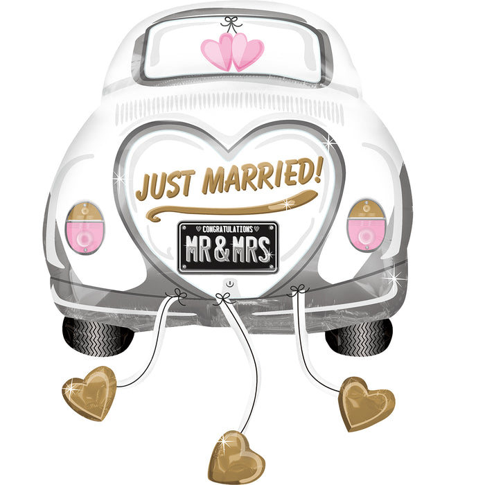 Folieballon SuperShape Just Married Wedding Car