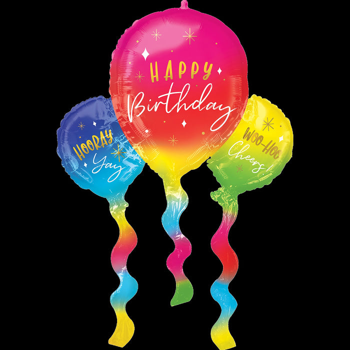 Folieballon SuperShape Birthday Fun Balloons