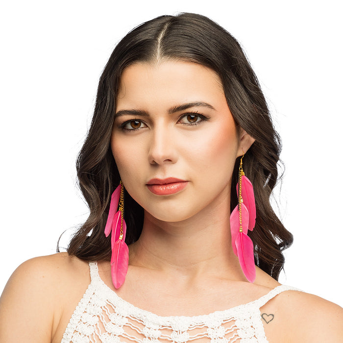 Oorbellen Boho Feathers