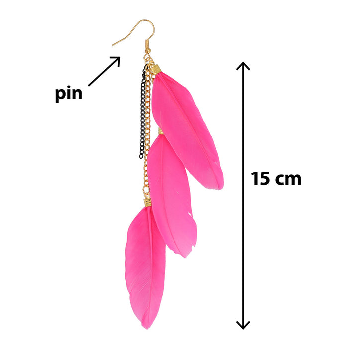 Oorbellen Boho Feathers