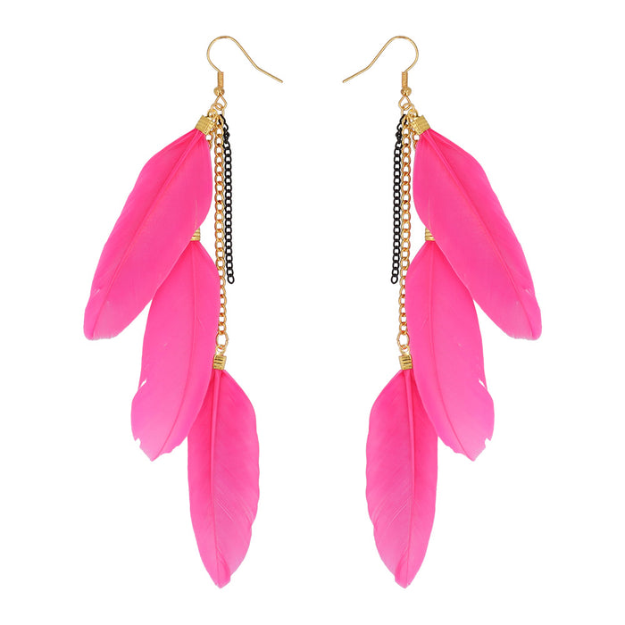 Oorbellen Boho Feathers