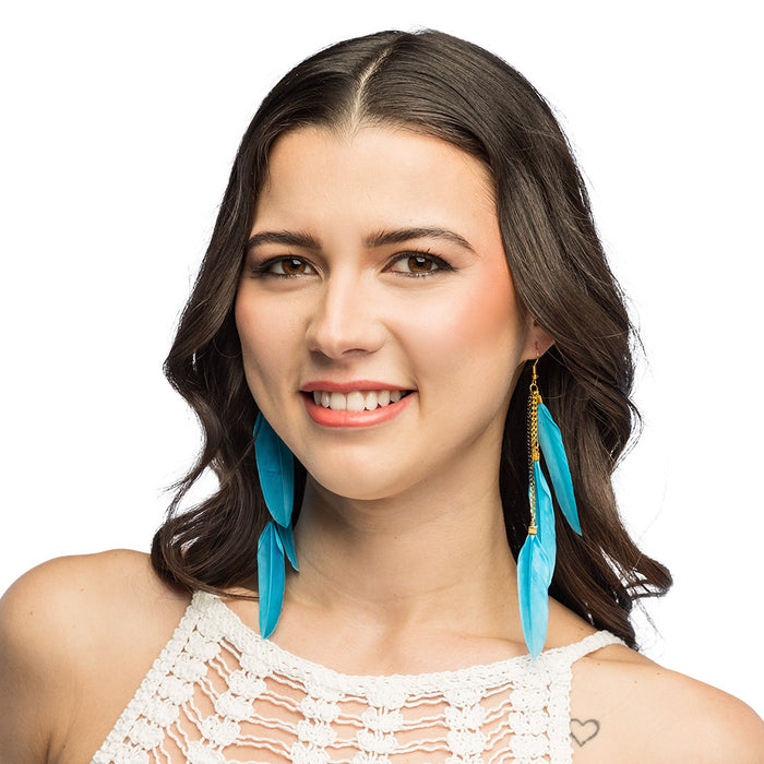 Oorbellen Boho Feathers