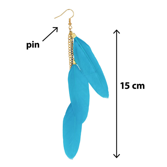 Oorbellen Boho Feathers