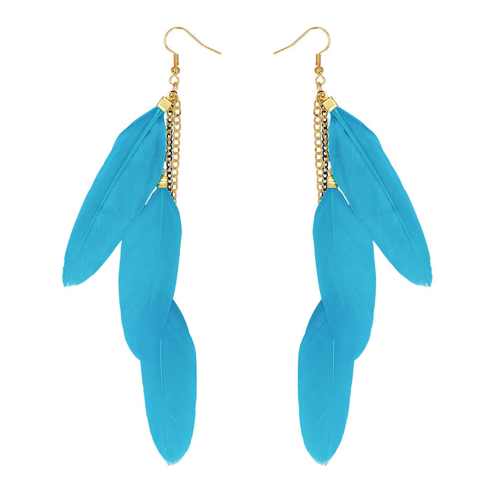 Oorbellen Boho Feathers