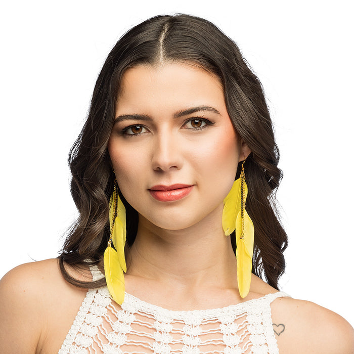Oorbellen Boho Feathers